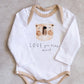 Two tone Bodysuit(Only)- Love you beary much