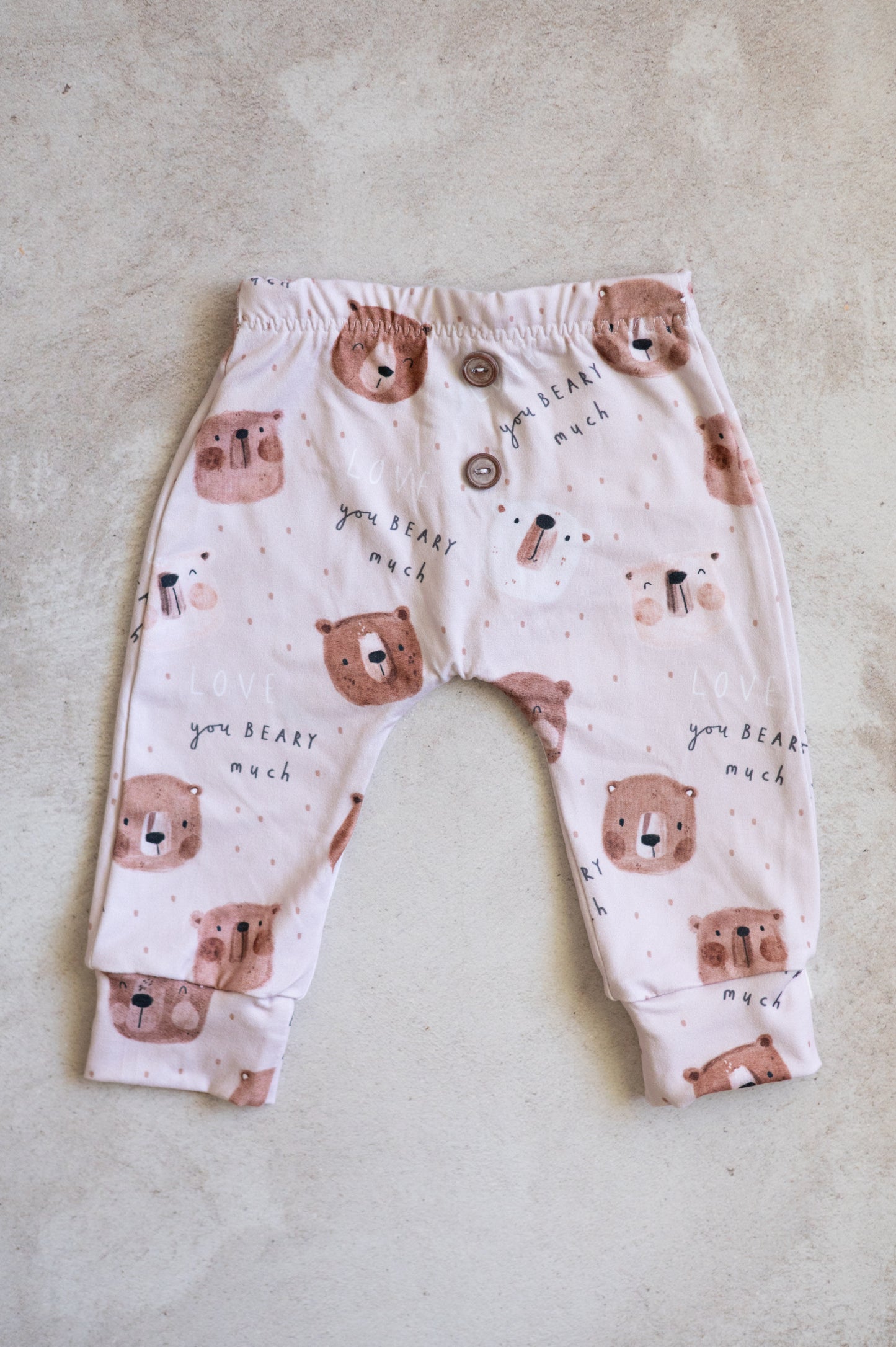 Harem Pants- Love you Beary much