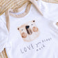 Two tone Bodysuit(Only)- Love you beary much