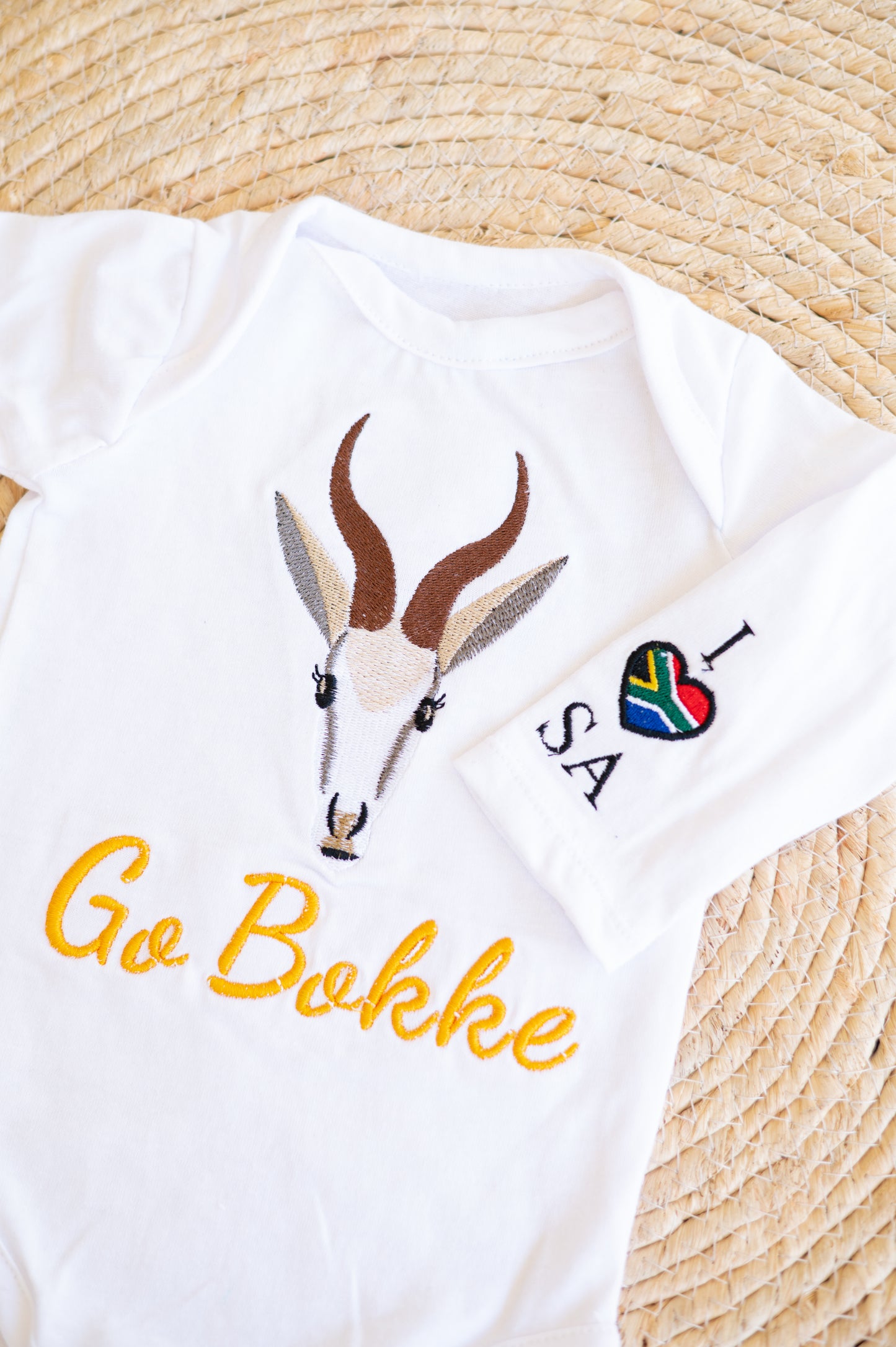 Embroidered Bom squad Bodysuit/T-Shirt