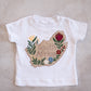 South African Embroidered map with floral motif (T shirt only)