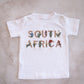 Embroidered South Africa with floral motif T shirt (Only)