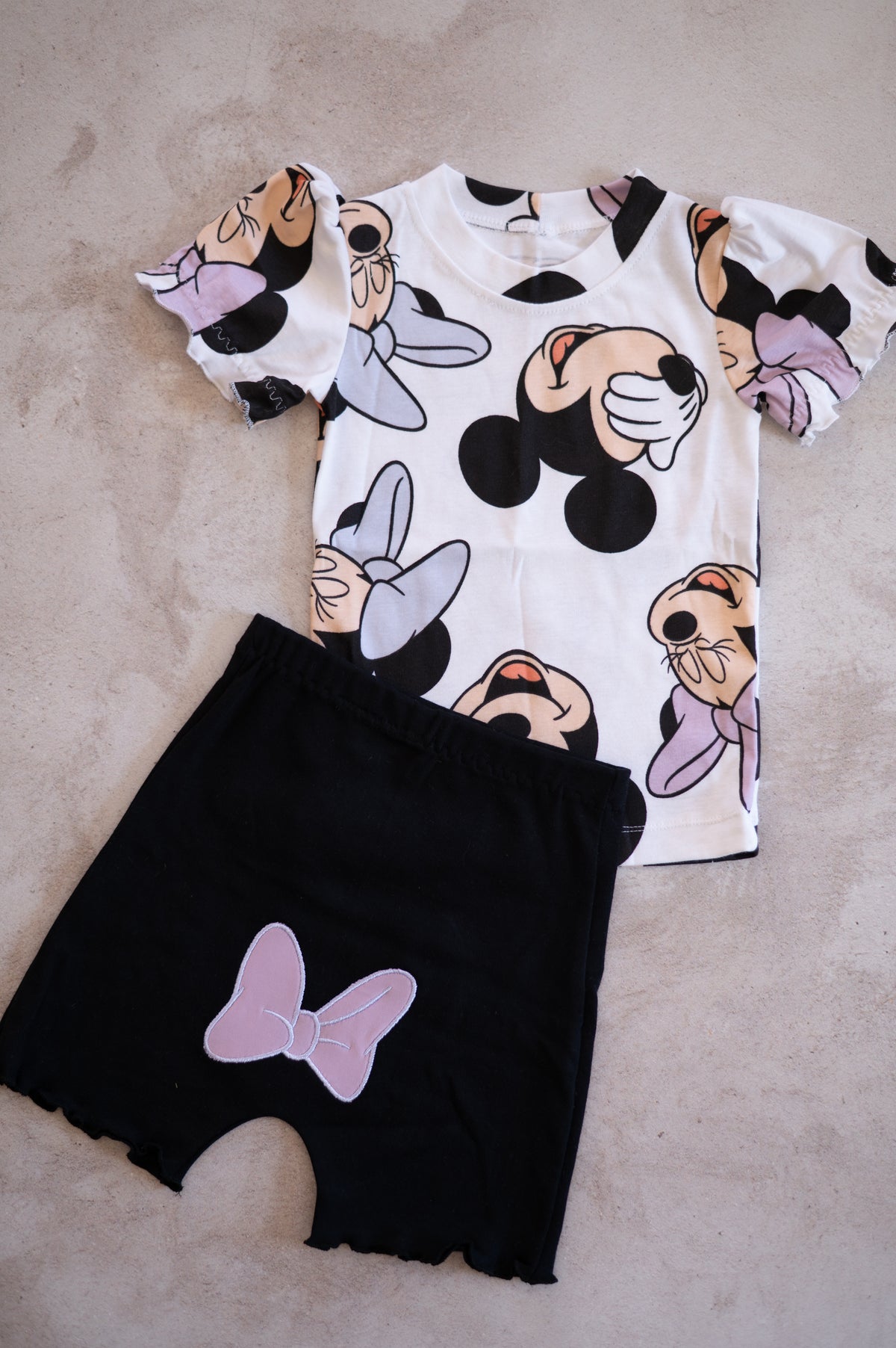 Minnie Bow Shorts Set