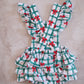 Frilly Christmas Romper- Christmas Plaids