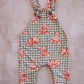 Overall Christmas Romper- Teddies