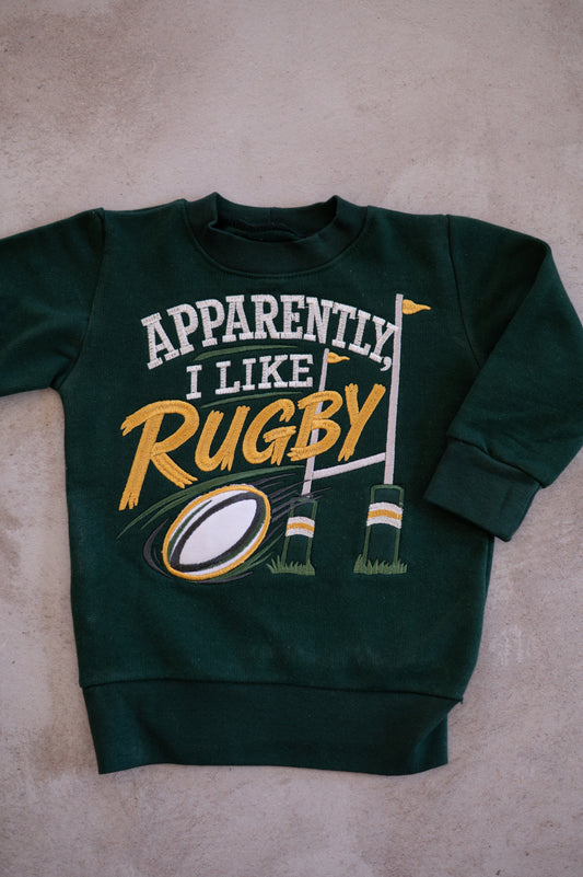 Sweater-Apparently I like Rugby