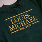 Green & Gold Personalised sweater/ Shirt