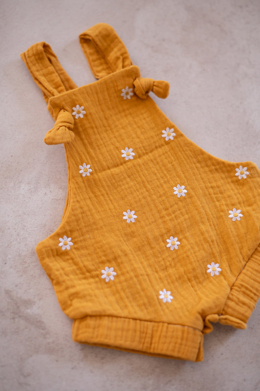 Daisy Embroidered Romper