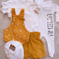 Bandana Bib- Embroidered Daisies