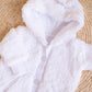 Bear Hooded Jacket- White
