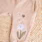 Bee embroidery Tracksuit- Stone