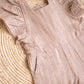 Kayla Romper- Brown and White Stripes