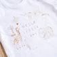 Printed Bodysuit- Hello Little One (African Safari)