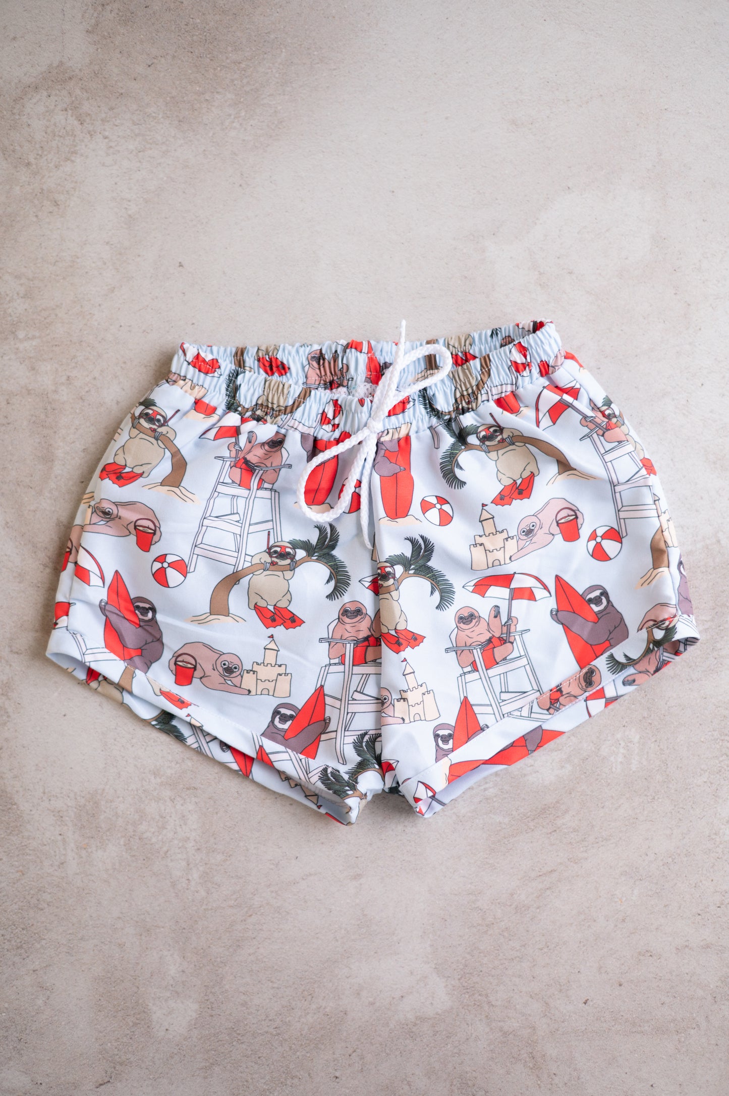 Boys Swim boardies- Summer Sloths