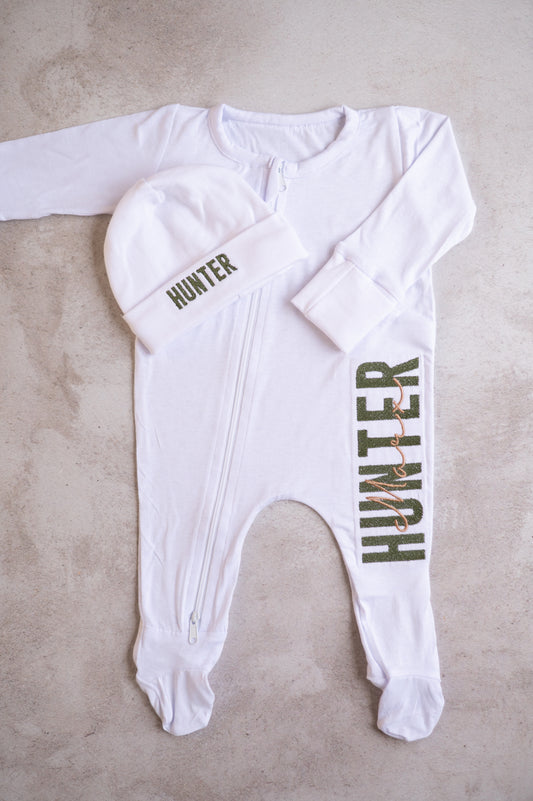 Personalised Zippy Grow (only)- Double Stitch