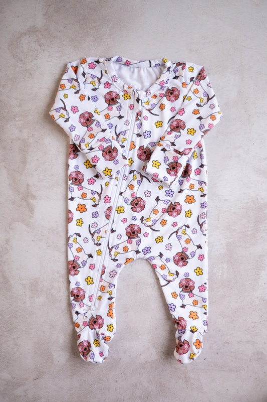 Zippy Grow- Floral Duchshund