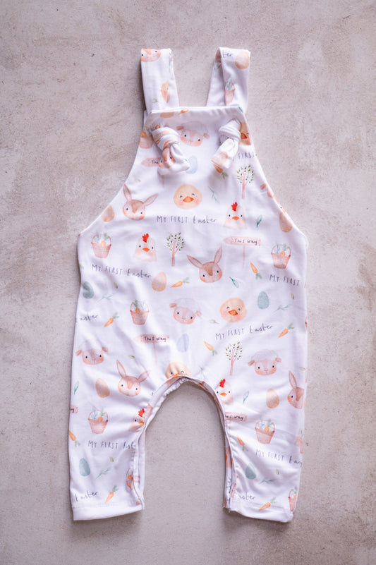 Overall romper- My first Easter