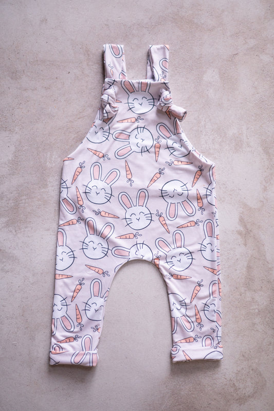Overall romper- Bunnies