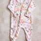 Frilly Zip suit- Plush Petals