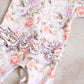 Frilly Zip suit- Plush Petals