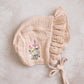 Embroidered Bonnet- Beige