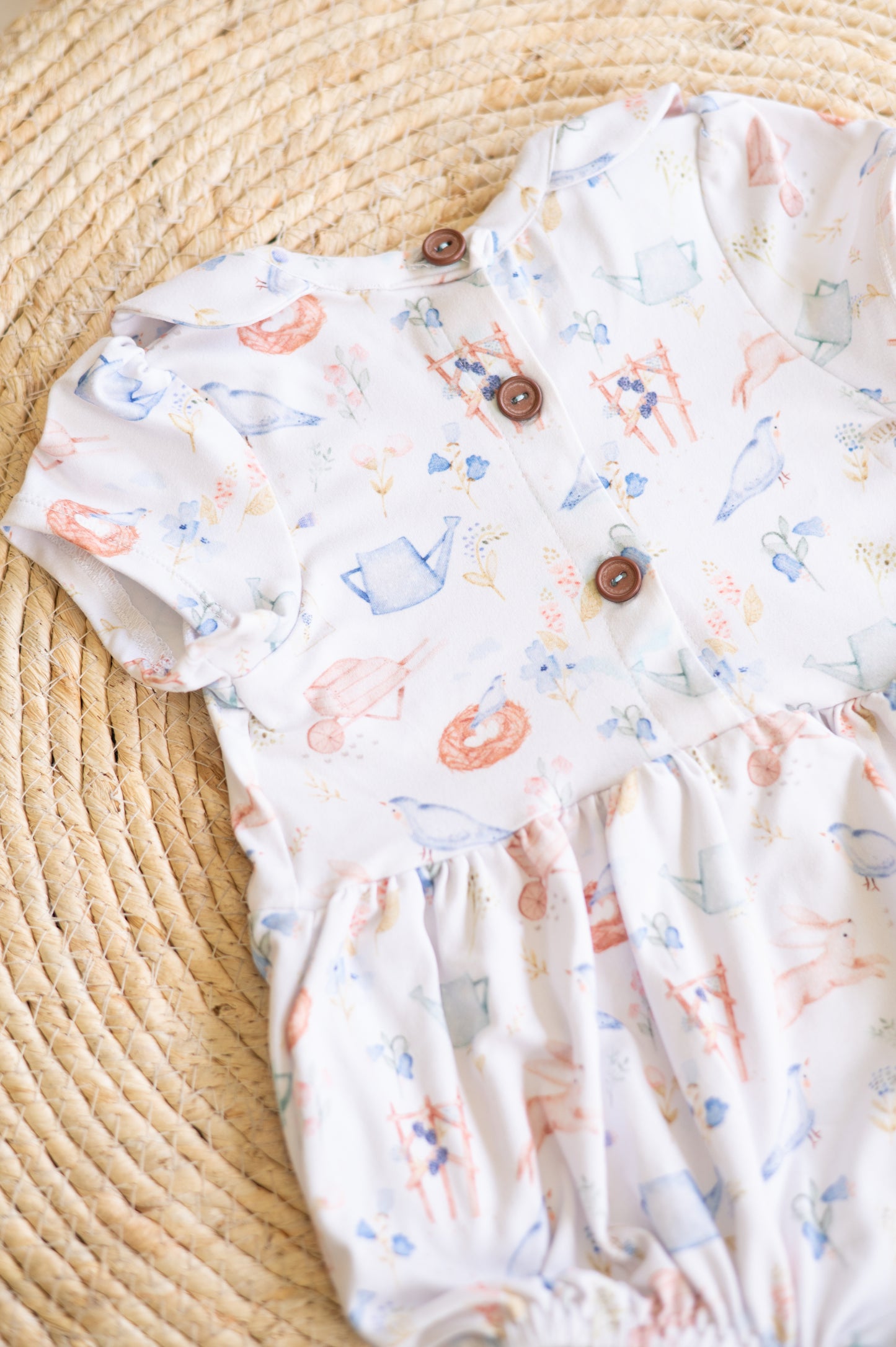 Peter Pan Romper- Lilly's Garden