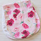 Burp Cloth-Magenta Flowers