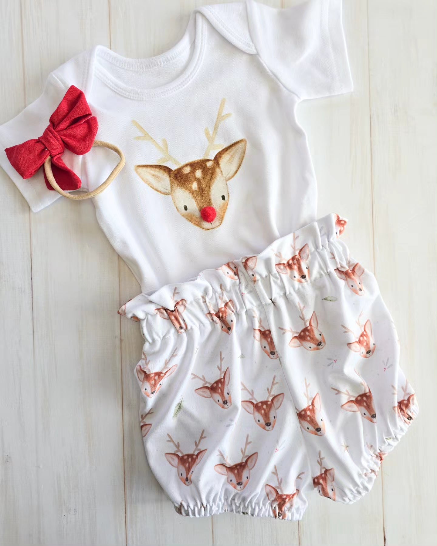 Girls 3 piece Reindeer set