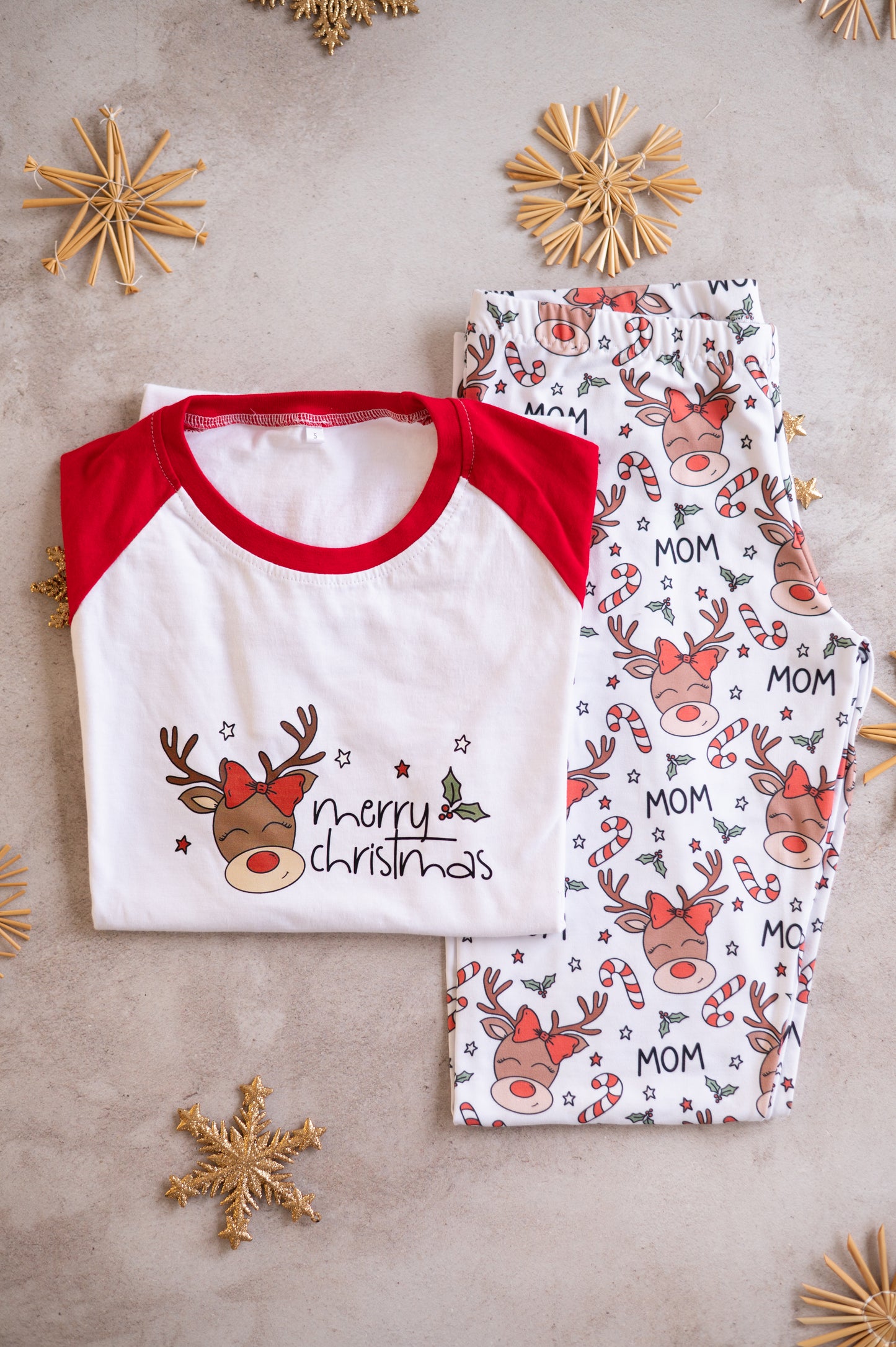 Reindeer PJ set- MOM/MAMMA
