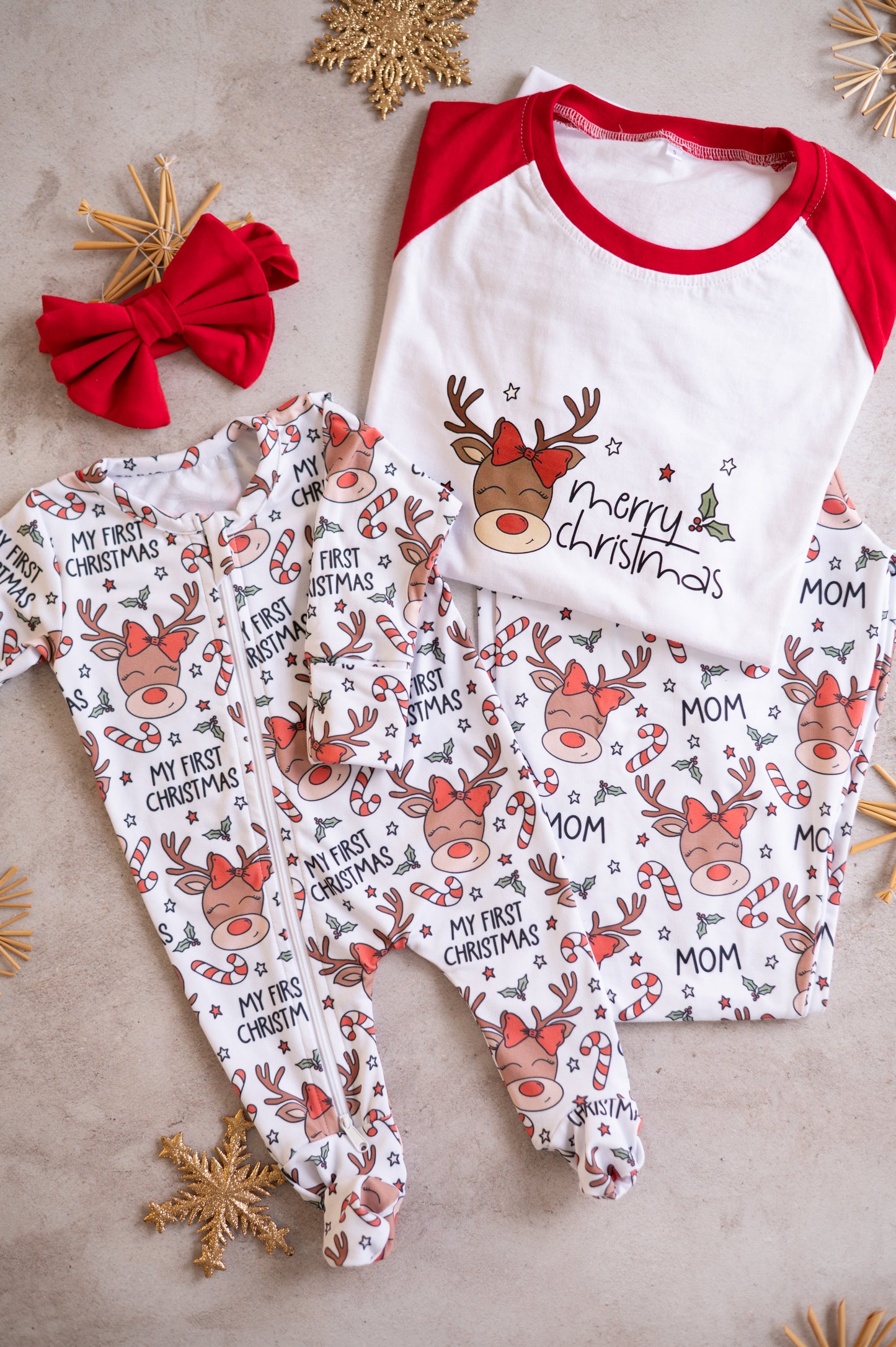 Reindeer PJ set- MOM/MAMMA