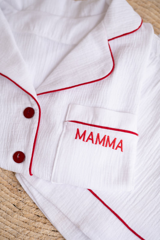 Ladies Matching Christmas PJs- Muslin Set with Personalisation