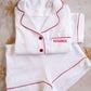 Ladies Matching Christmas PJs- Muslin Set with Personalisation