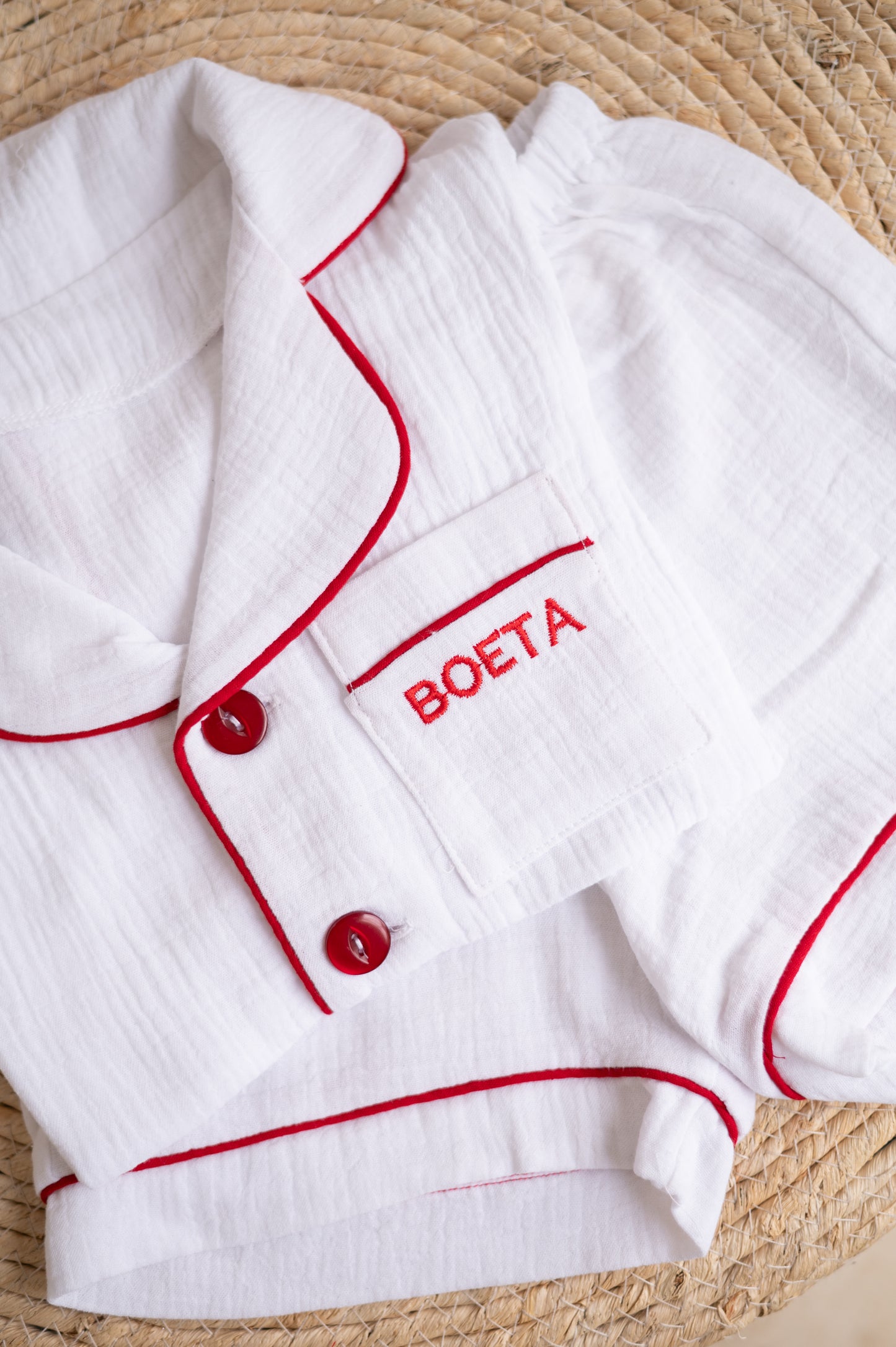Kids Matching Christmas PJs- Muslin with personalisation