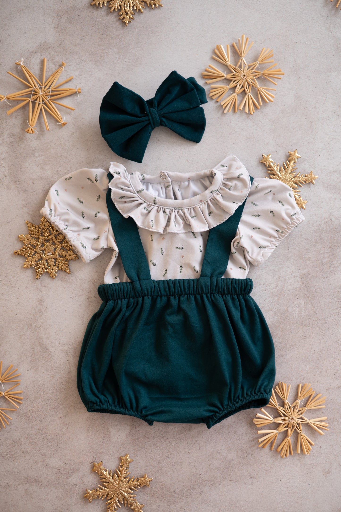 Evergreen Noel Romper set