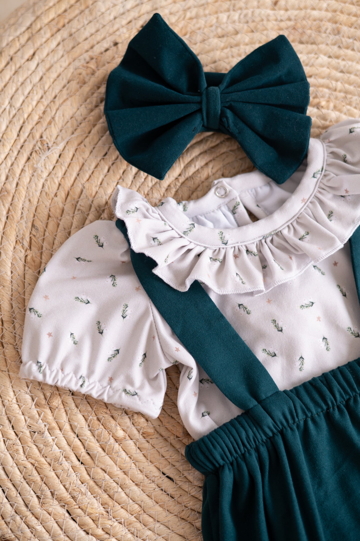 Evergreen Noel Romper set