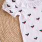 Embroidered Holly Suspender Set