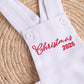 Classic Christmas romper with personalised embroidery