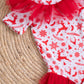 Christmas Tulle Bodysuit-  Red Christmas