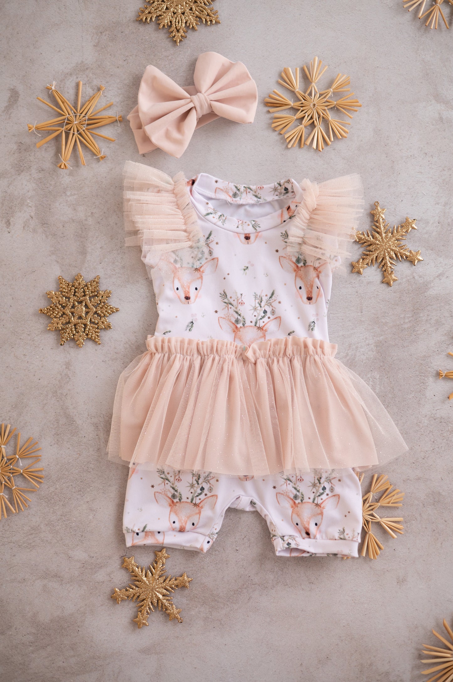 Christmas Tutu romper-Winter Reindeers