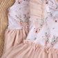 Cross over dress with tulle detail- Winter Deers