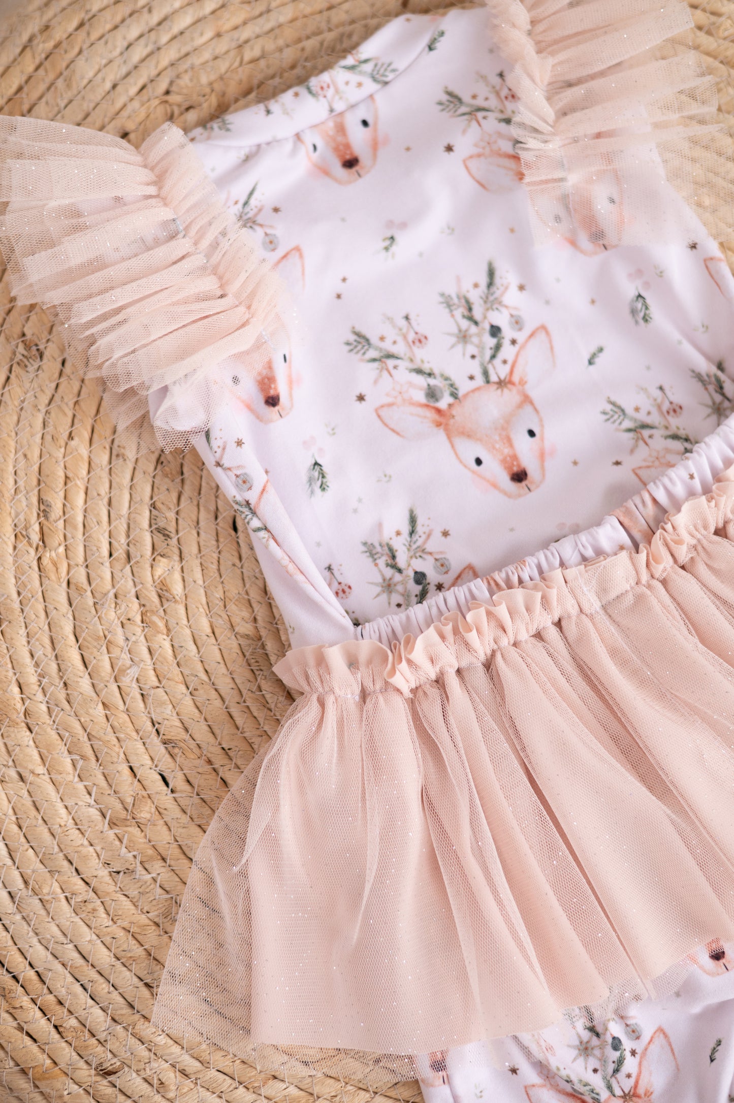 Christmas Tutu romper-Winter Reindeers