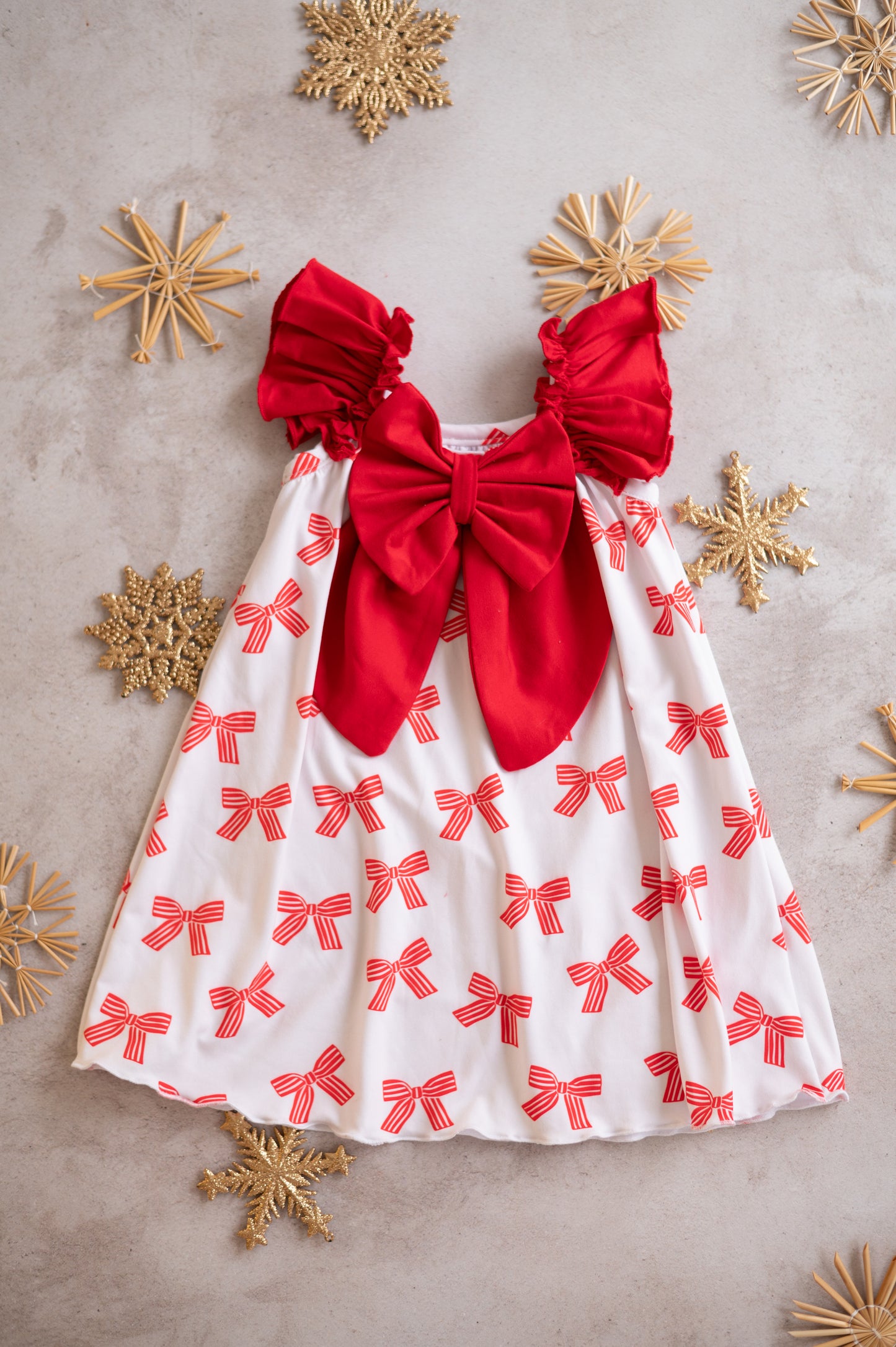 Big Bow Christmas Dress