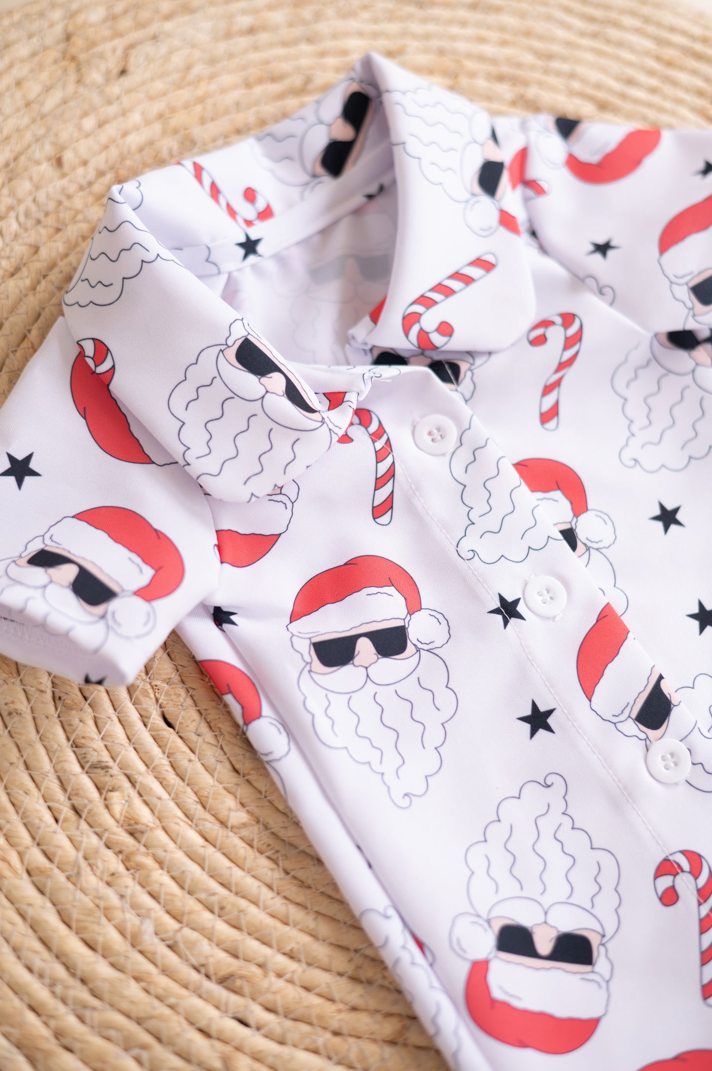 Button down Shirt- Cool Santa