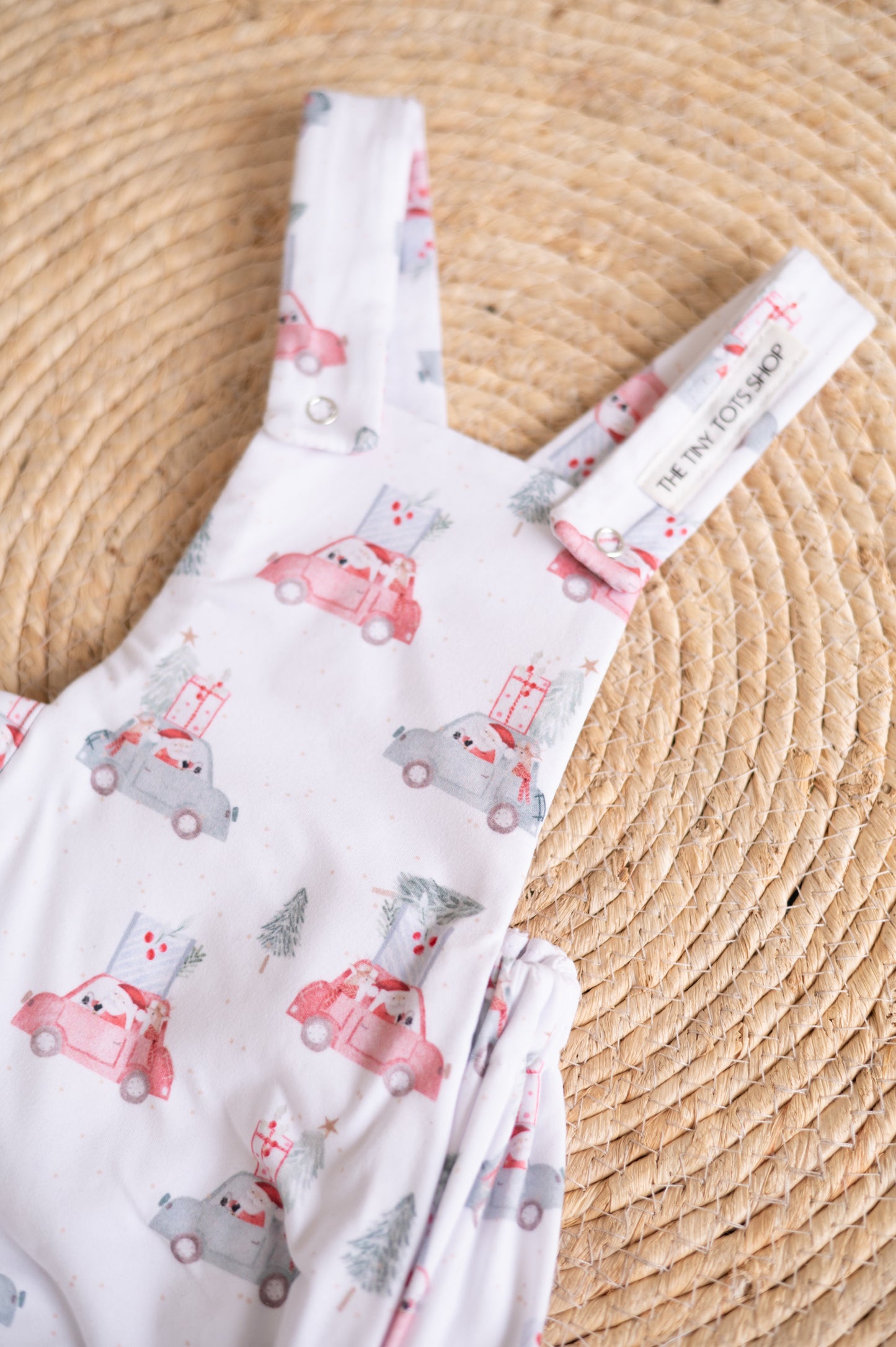 Christmas Romper - Santa Cars