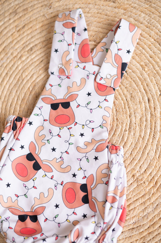 Classic Christmas Romper- Deer Dude