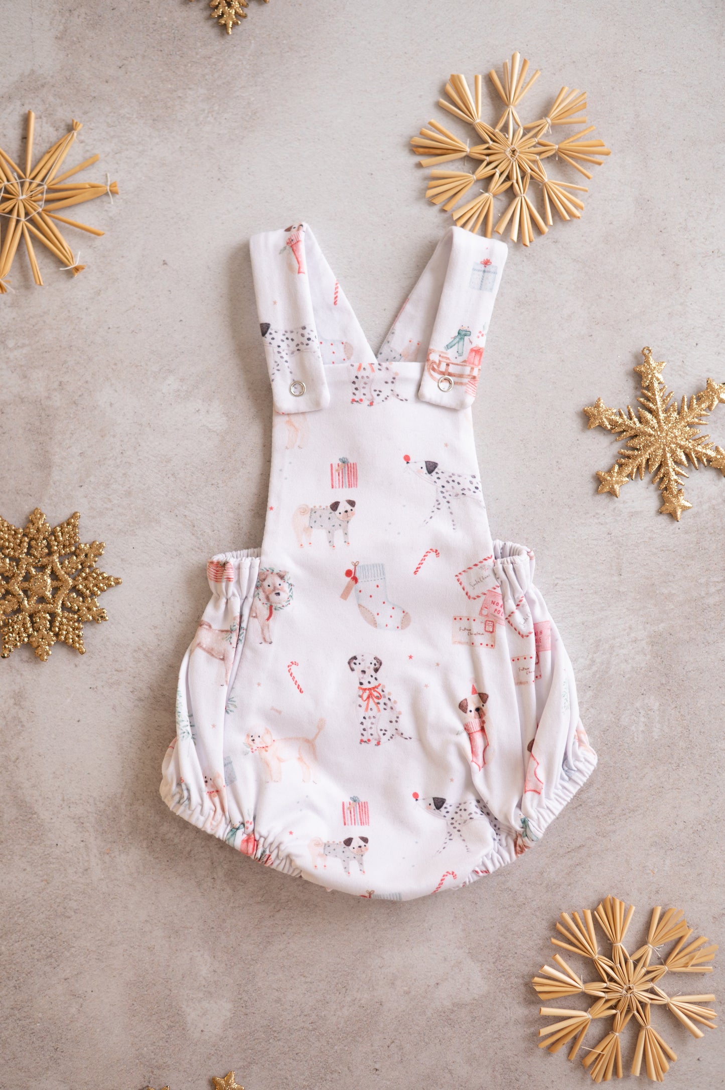 Christmas Romper- Santa Paws