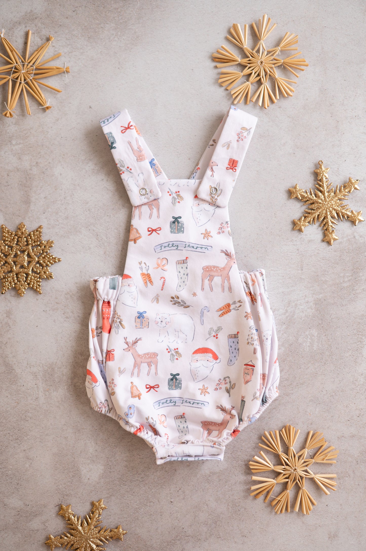 Classic Christmas romper- Jolly Season