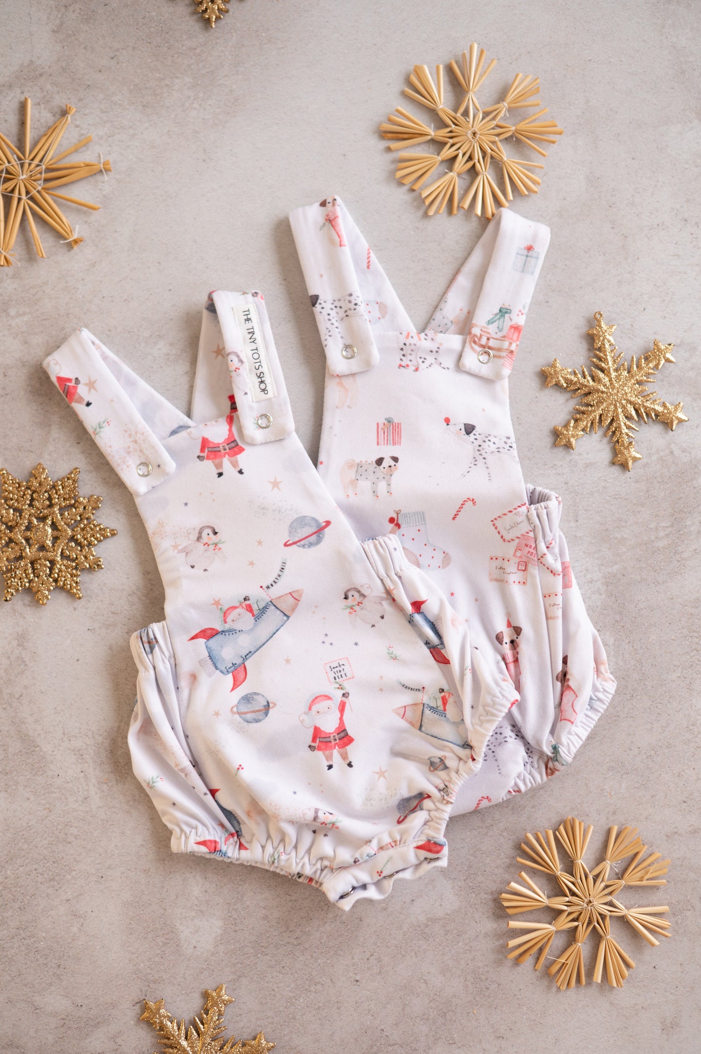 Christmas Romper- Santa Paws