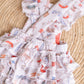 Frilly Christmas romper- Jolly Season