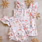 Frilly Christmas romper- Jolly Season